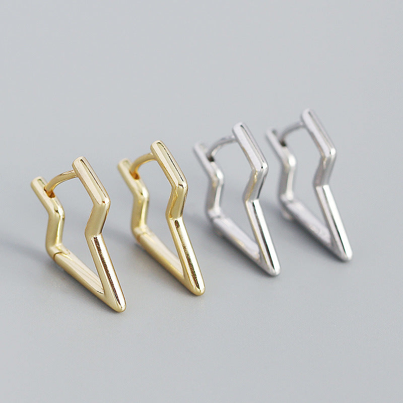 Lovcia 925 Sterling Silver Hoop Earrings Gold Plated 18mm-Earrings-Yellow Gold-