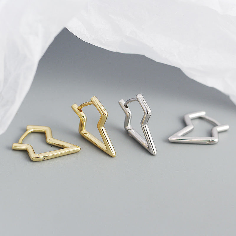 Lovcia 925 Sterling Silver Hoop Earrings Gold Plated 18mm-Earrings-Yellow Gold-