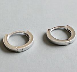 Lovcia 925 Sterling Silver Huggie Hoop Earrings Silver-Earrings-Large Earrings-