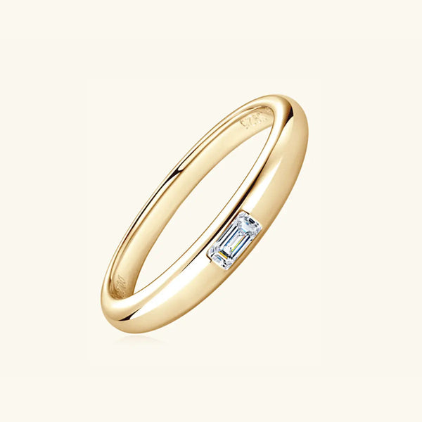 Lovcia 925 Sterling Silver Inlaid Moissanite Ring-Rings-Gold/Rectangular Drill-5-Gold/Rectangular Drill