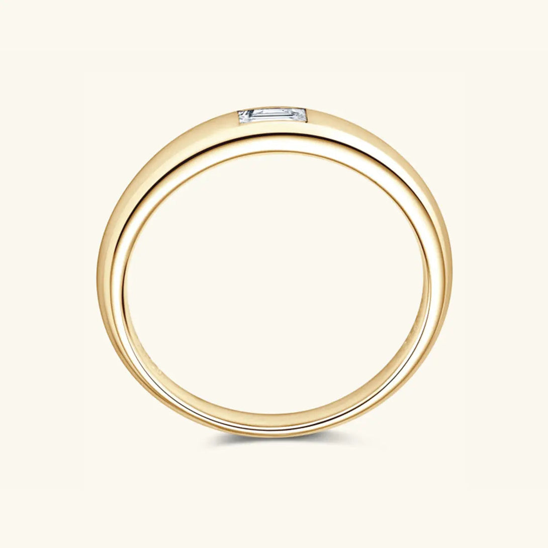 Lovcia 925 Sterling Silver Inlaid Moissanite Ring-Rings-Gold/Rectangular Drill-5-Gold/Rectangular Drill