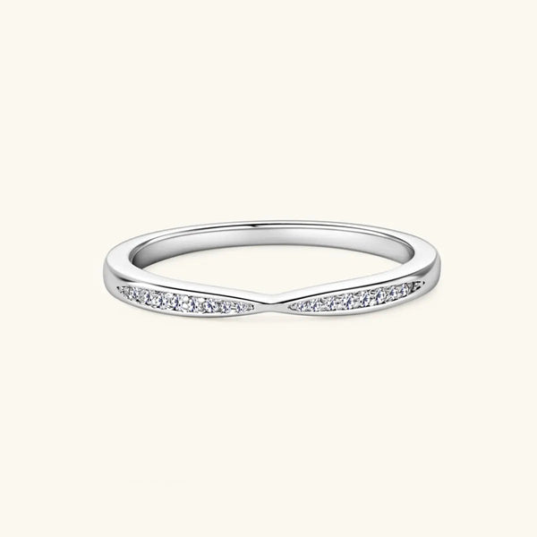 Lovcia 925 Sterling Silver Inlaid Moissanite Ring-Rings-Silver-4-Silver