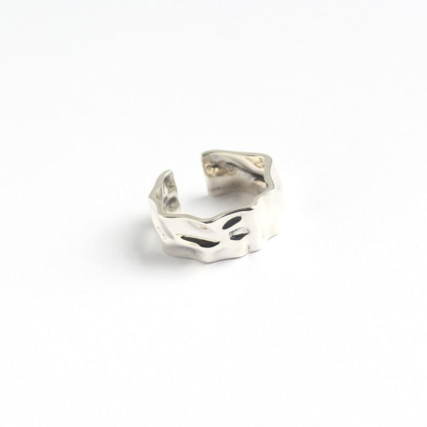 Lovcia 925 Sterling Silver Irregular Style Adjustable Party Ring-Rings-