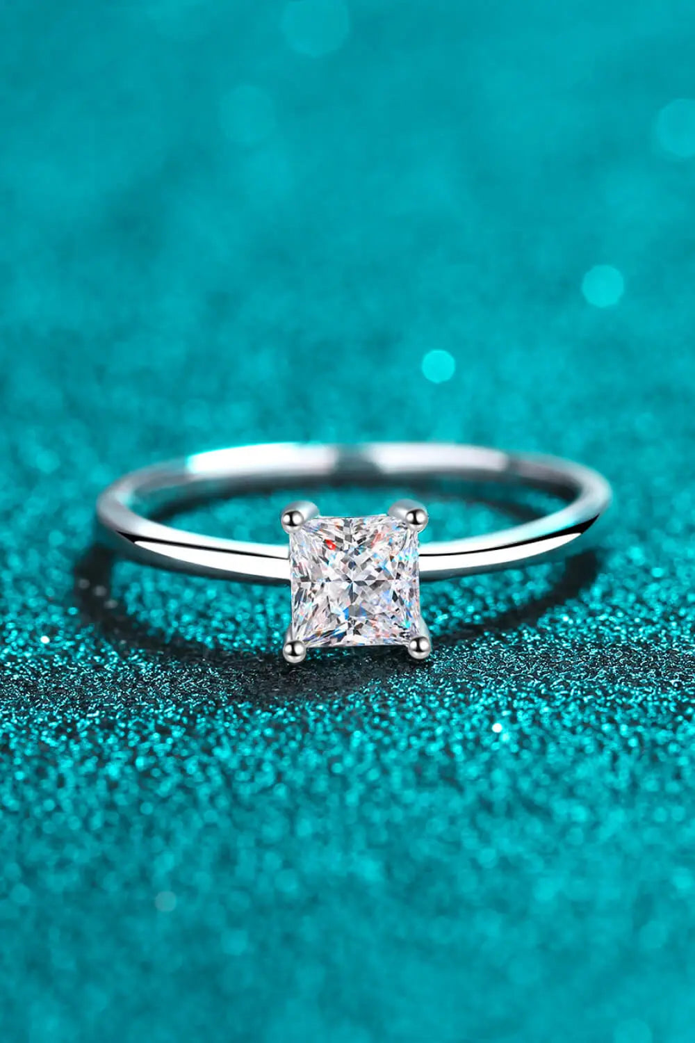 Lovcia 925 Sterling Silver Moissanite Solitaire Ring-Rings-Silver-5-Silver