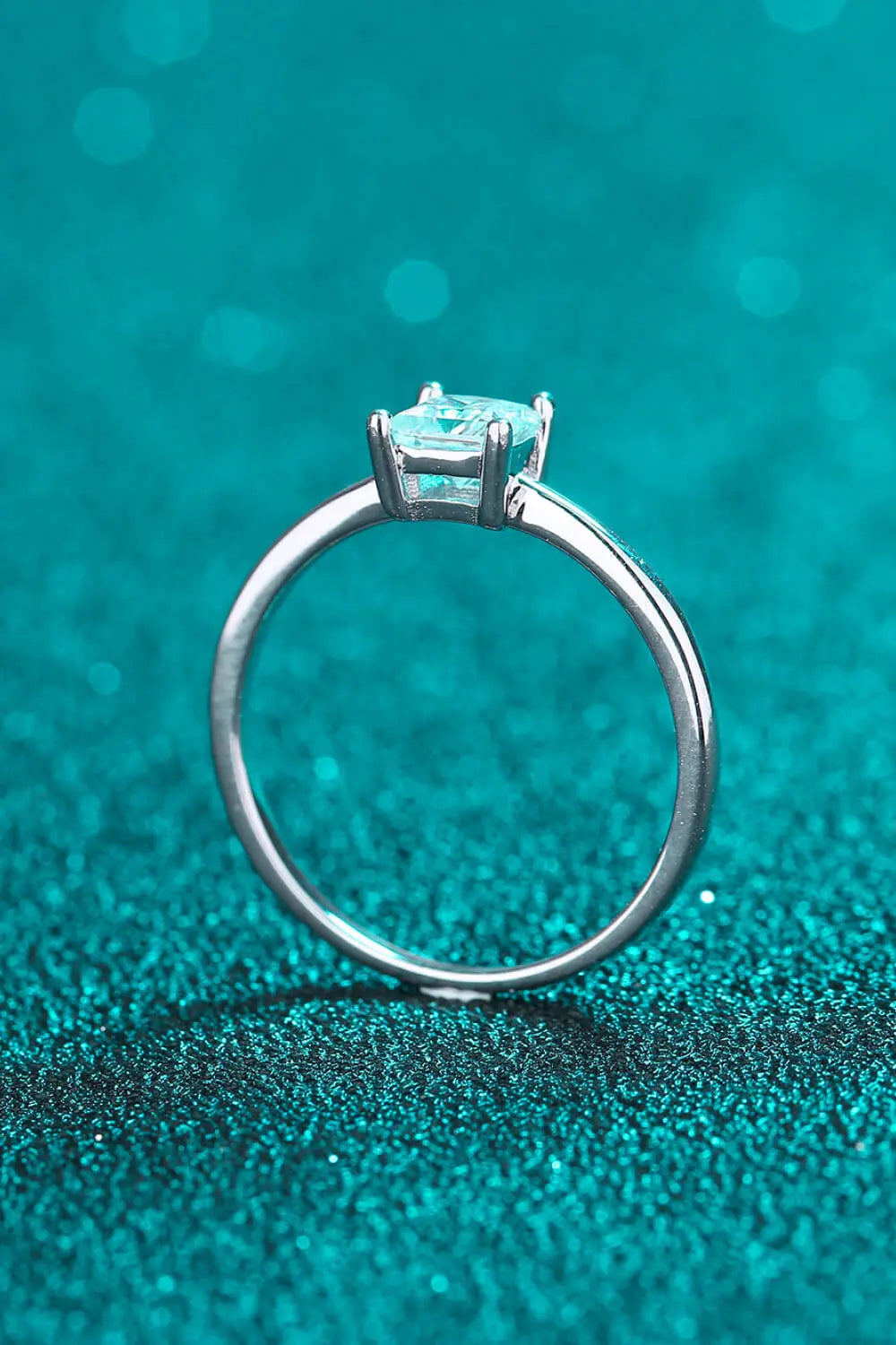 Lovcia 925 Sterling Silver Moissanite Solitaire Ring-Rings-Silver-5-Silver