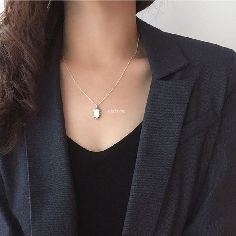 Lovcia 925 Sterling Silver Multi Pendant Necklace 40cm-Necklaces-Square-Square