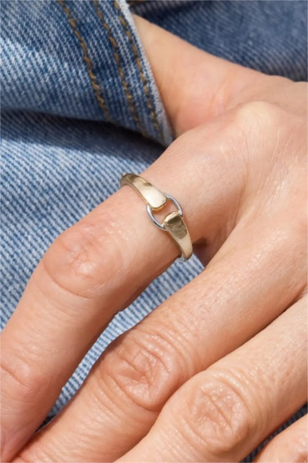 Lovcia 925 Sterling Silver Ring-Rings-Gold-One Size-Gold