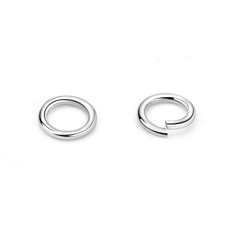 Lovcia 925 Sterling Silver Round Jump Rings Gold Tone 0.6mm-Jewelry Making Kits-Yellow Gold-Closed Loop & 0.6mm * 5mm-Yellow Gold