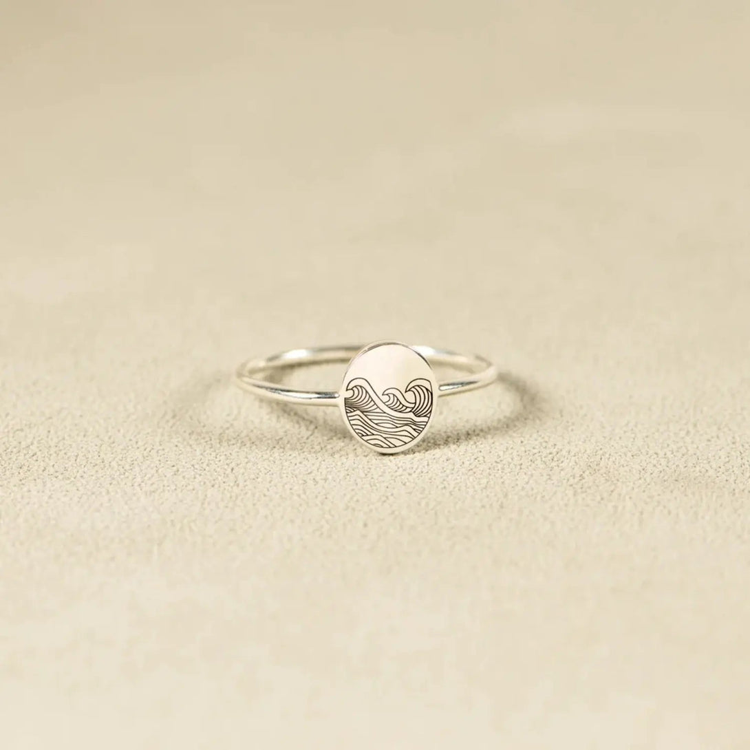Lovcia 925 Sterling Silver Signet Ring-Rings-Silver-5-Silver