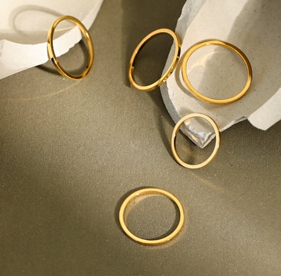 Lovcia 925 Sterling Silver Tail Ring Gold Tone Plated-Rings-Yellow Gold-US 3.5-Yellow Gold