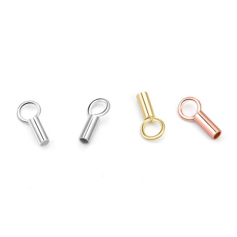 Lovcia 925 Sterling Silver Tube Crimp Beads Gold Kit-Jewelry Making Kits-No Plating-No Plating