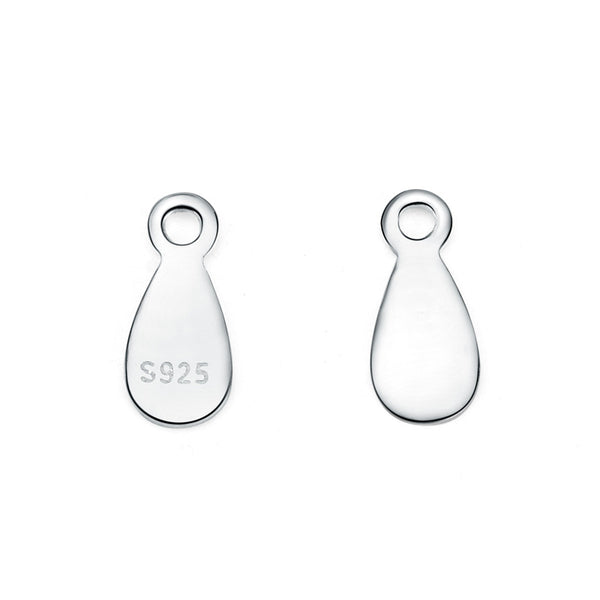 Lovcia 925 Sterling Silver Waterdrop DIY Charm 8mm Silver-Jewelry Making Kits-Rose Gold-Rose Gold