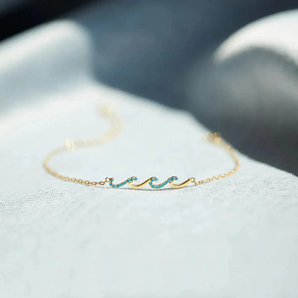 Lovcia 925 Sterling Silver Zircon Bracelet-Bracelets-Gold-One Size-Gold