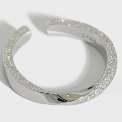 Lovcia Adjustable 925 Sterling Silver Gold Plated Ring-Rings-Rhodium-Rhodium