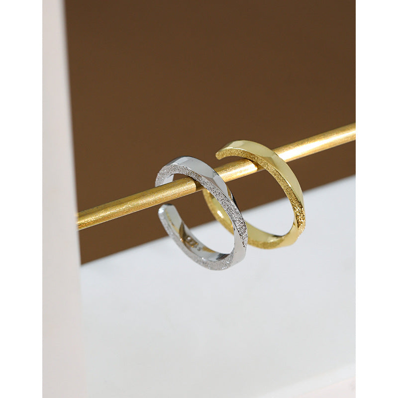 Lovcia Adjustable 925 Sterling Silver Gold Plated Ring-Rings-Yellow Gold-Yellow Gold