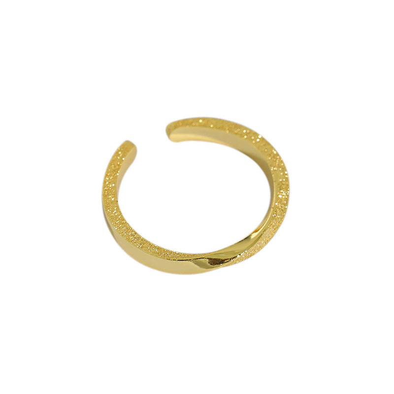 Lovcia Adjustable 925 Sterling Silver Gold Plated Ring-Rings-Yellow Gold-Yellow Gold