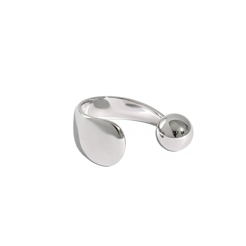 Lovcia Adjustable 925 Sterling Silver Ring Gold Plated-Rings-Silver-Silver