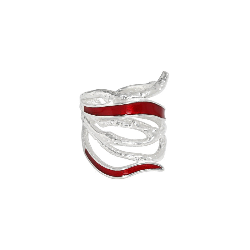 Lovcia Adjustable 925 Sterling Silver Ring Gold Plated-Rings-Silver-Silver