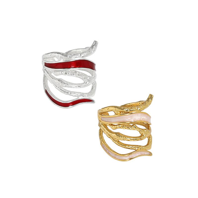 Lovcia Adjustable 925 Sterling Silver Ring Gold Plated-Rings-Yellow Gold-Yellow Gold
