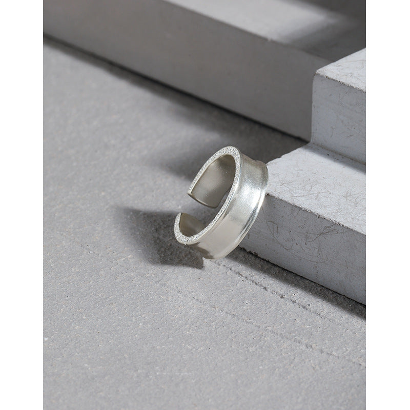 Lovcia Adjustable 925 Sterling Silver Ring Gold Tone Border-Rings-Yellow Gold-Yellow Gold