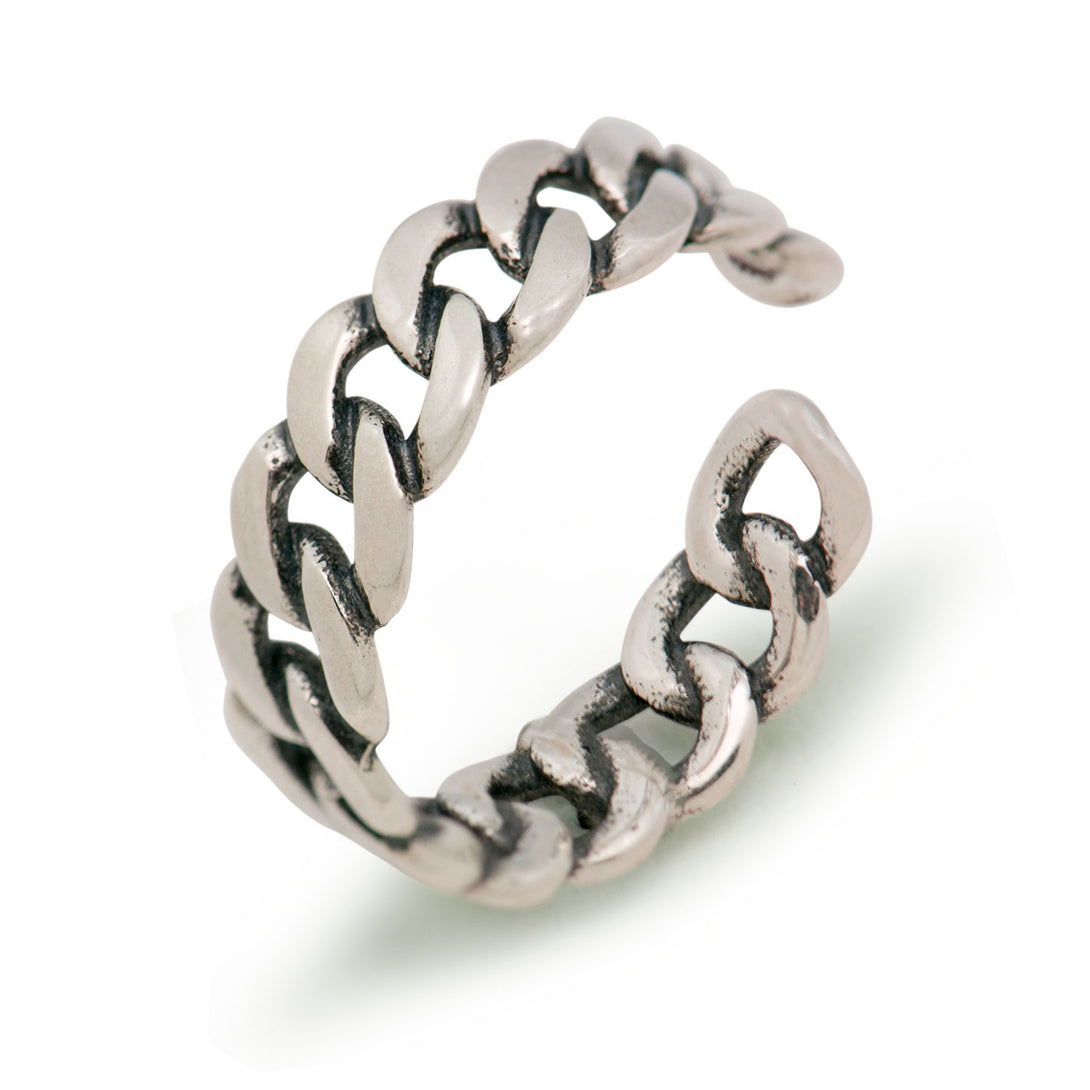 Lovcia Adjustable 925 Sterling Silver Ring in Vintage Style-Rings-