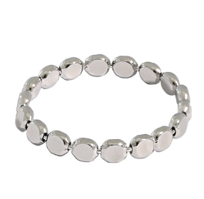 Lovcia Adjustable Geometry Bead Ring 18K Gold Plated 925-Rings-Us 7-Silver-Us 7