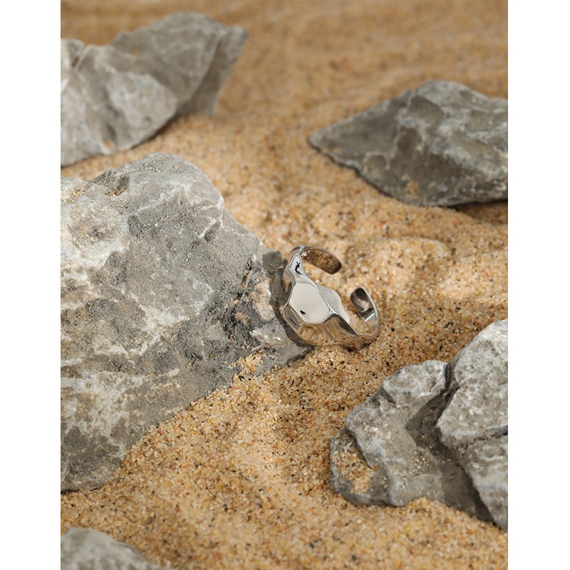 Lovcia Adjustable Geometry Ring 925 Sterling Silver-Rings-Yellow Gold-Yellow Gold