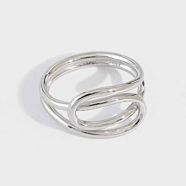 Lovcia Adjustable Gold Tone 925 Silver Ring Open Size-Rings-Yellow Gold-Yellow Gold
