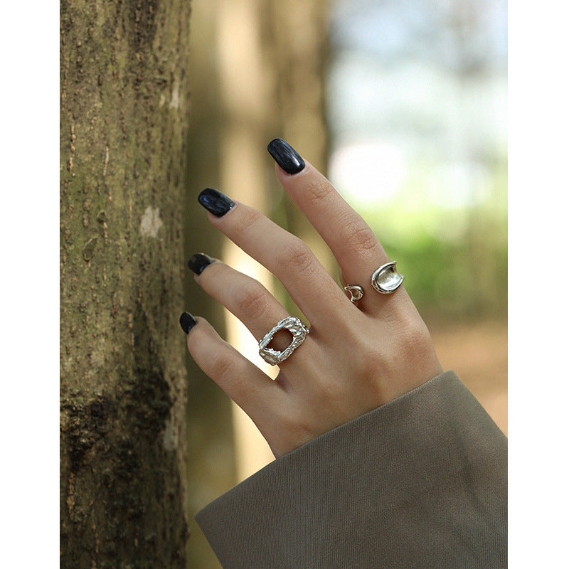Lovcia Adjustable Gold Tone 925 Sterling Silver Ring-Rings-Yellow Gold-Yellow Gold