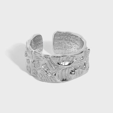 Lovcia Adjustable Gold Tone 925 Sterling Silver Ring-Rings-Yellow Gold-Yellow Gold