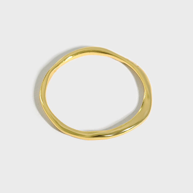 Lovcia Adjustable Gold Tone 925 Sterling Silver Ring-Rings-Yellow Gold-US 9-Yellow Gold
