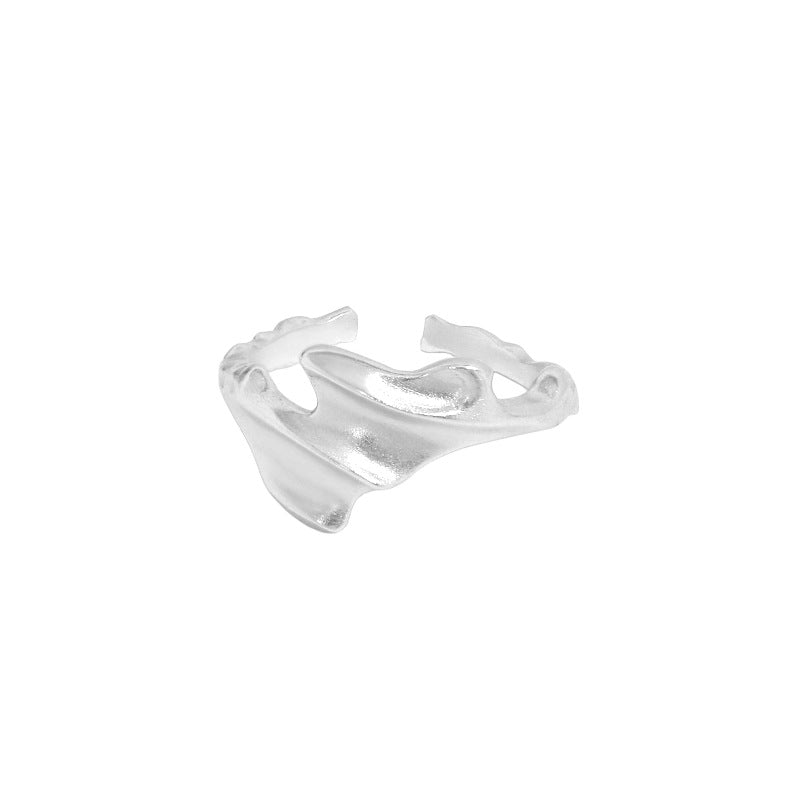 Lovcia Adjustable Gold Tone Sterling Silver Ring Open Size-Rings-Rhodium-Rhodium
