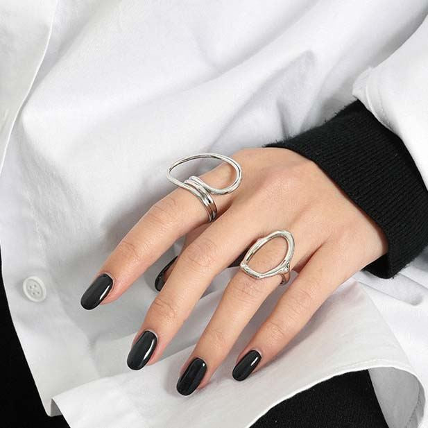 Lovcia Adjustable Gold Twisted Ring 18K Plated Open Size-Rings-Yellow Gold-Yellow Gold