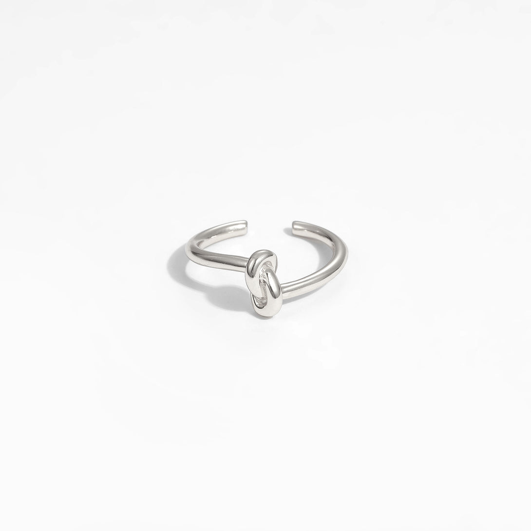 Lovcia Adjustable Knot 925 Sterling Silver Gold Tone Ring-Rings-Yellow Gold-
