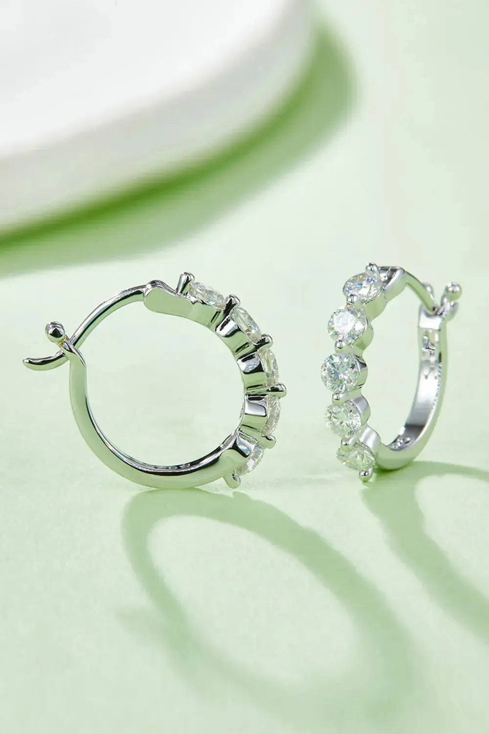 Lovcia Adored 1 Carat Moissanite 925 Sterling Silver Earrings-Earrings-Silver-One Size-Silver