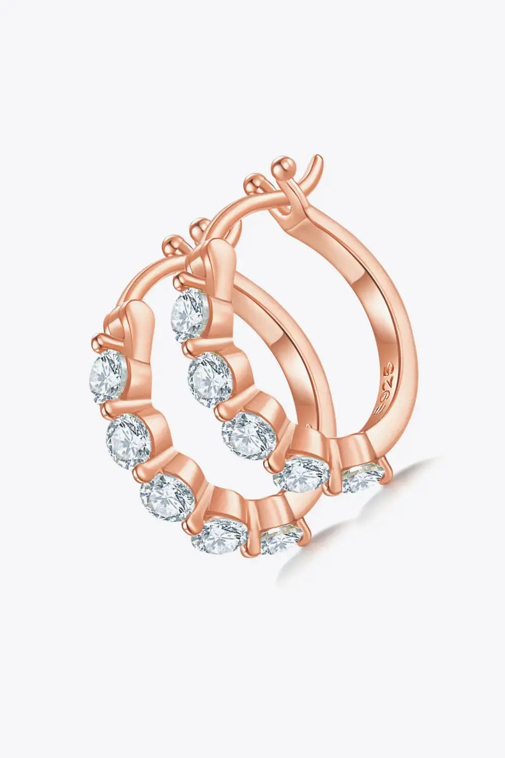 Lovcia Adored 1 Carat Moissanite 925 Sterling Silver Earrings-Earrings-Silver-One Size-Silver