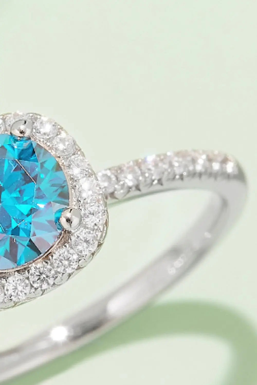 Lovcia Adored 1 Carat Moissanite 925 Sterling Silver Halo Ring-Rings-Deep Rose-4.5-Deep Rose