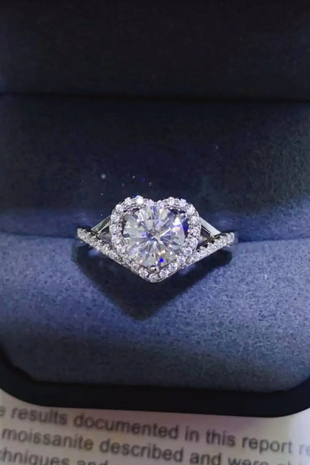 Lovcia Adored 1 Carat Moissanite 925 Sterling Silver Heart Ring-Rings-Mid Green-4.5-Mid Green