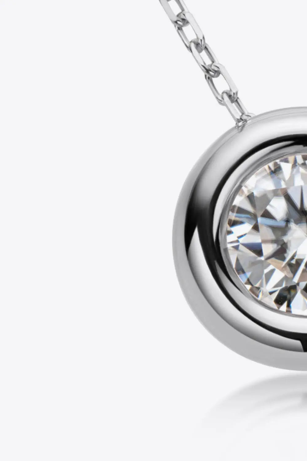 Lovcia Adored 1 Carat Moissanite Pendant 925 Sterling Silver Necklace-Necklaces-Gold-One Size-Gold