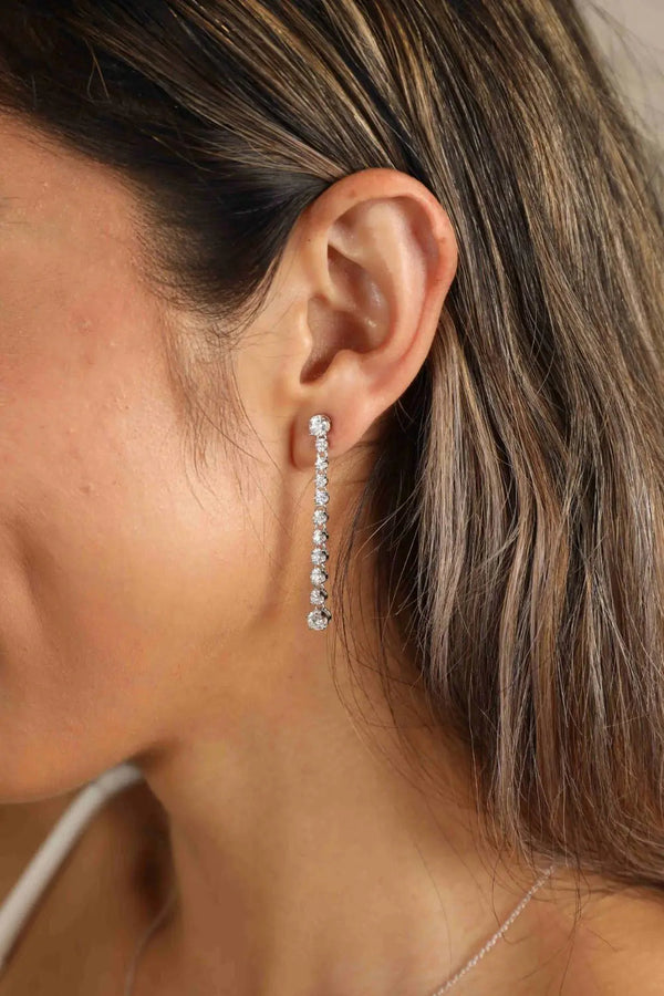 Lovcia Adored 1.18 Carat Moissanite Long Earrings-Earrings-Silver-One Size-Silver