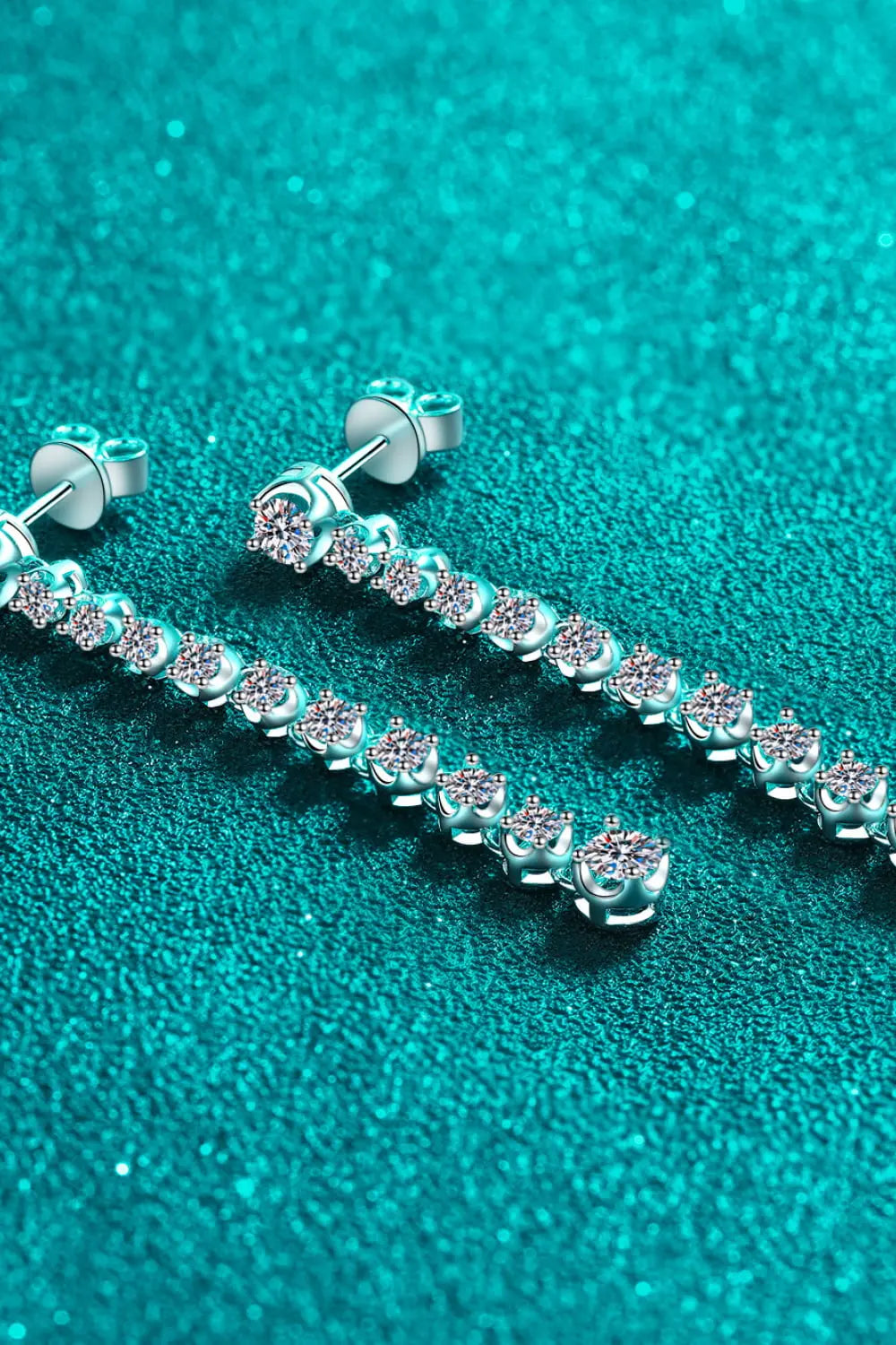 Lovcia Adored 1.18 Carat Moissanite Long Earrings-Earrings-Silver-One Size-Silver