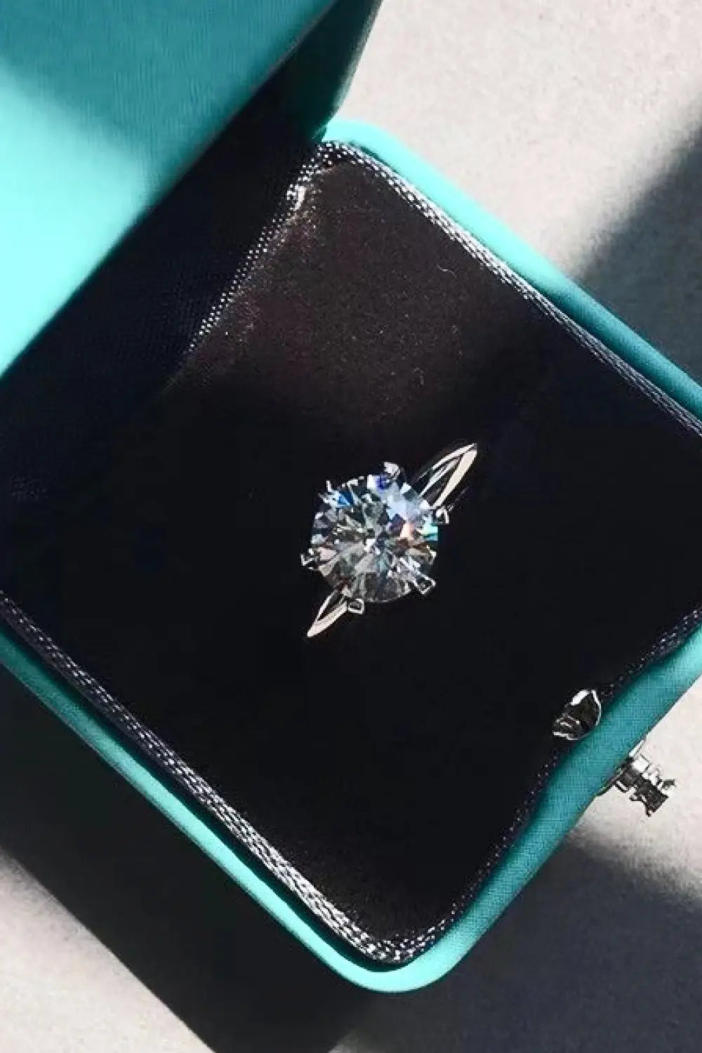 Lovcia Adored 925 Sterling Silver 3 Carat Moissanite 6-Prong Ring-Rings-Silver-5-Silver