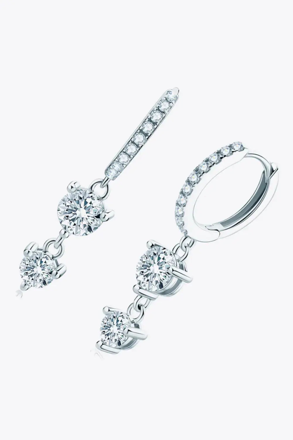 Lovcia Adored Be The One Moissanite Drop Earrings-Earrings-Gold-One Size-Gold
