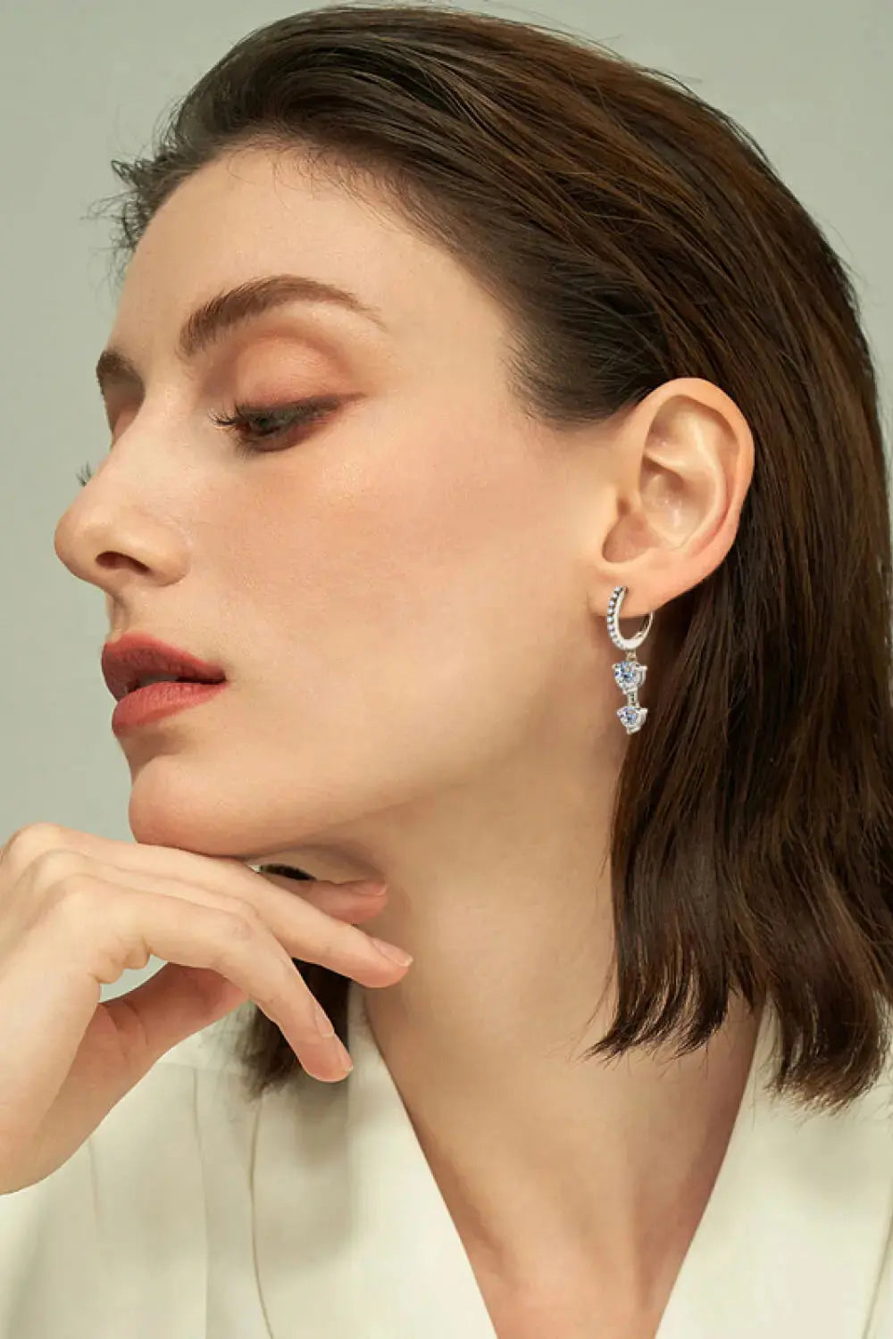 Lovcia Adored Be The One Moissanite Drop Earrings-Earrings-Gold-One Size-Gold