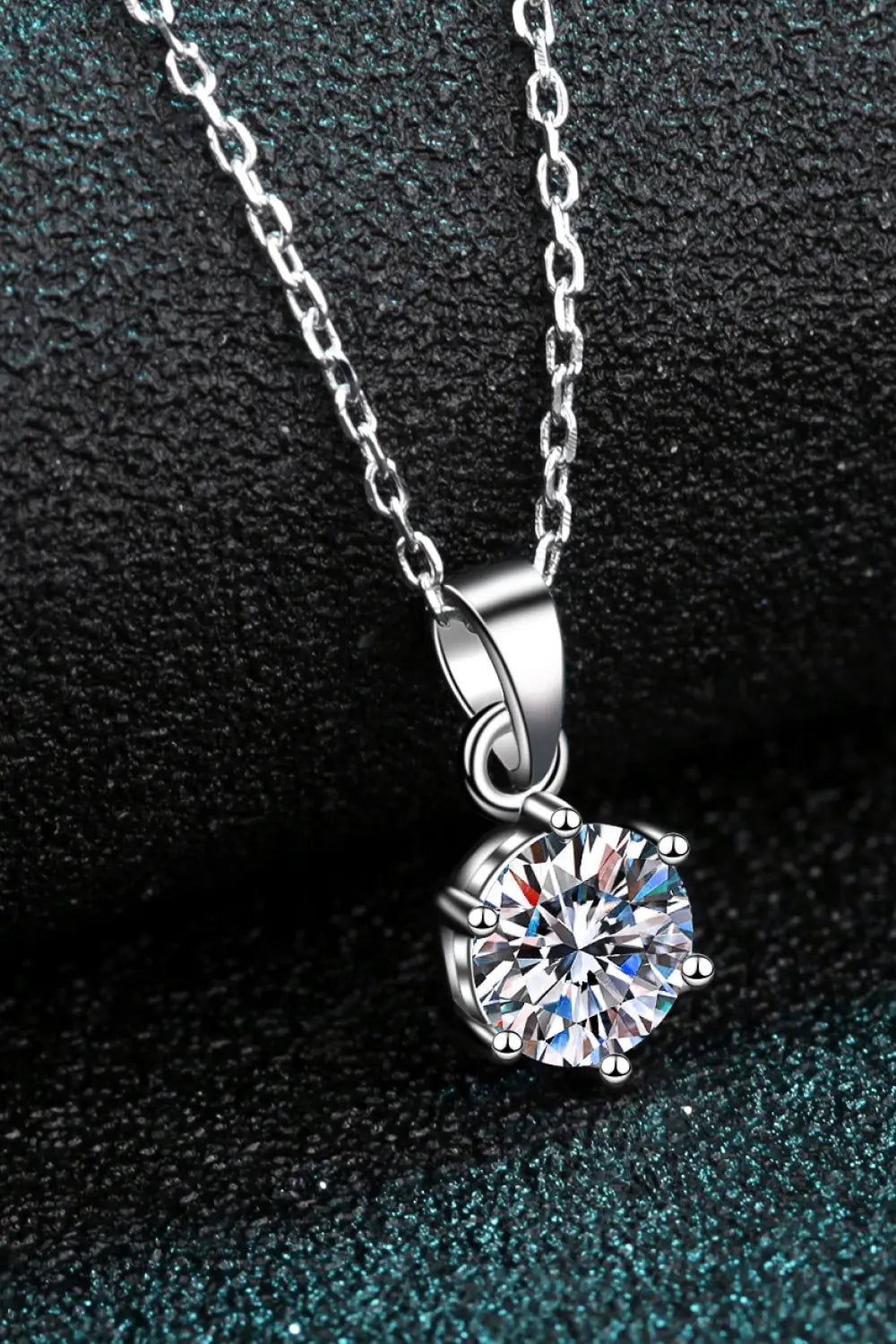 Lovcia Adored Get What You Need Moissanite Pendant Necklace-Necklaces-Silver-One Size-Silver