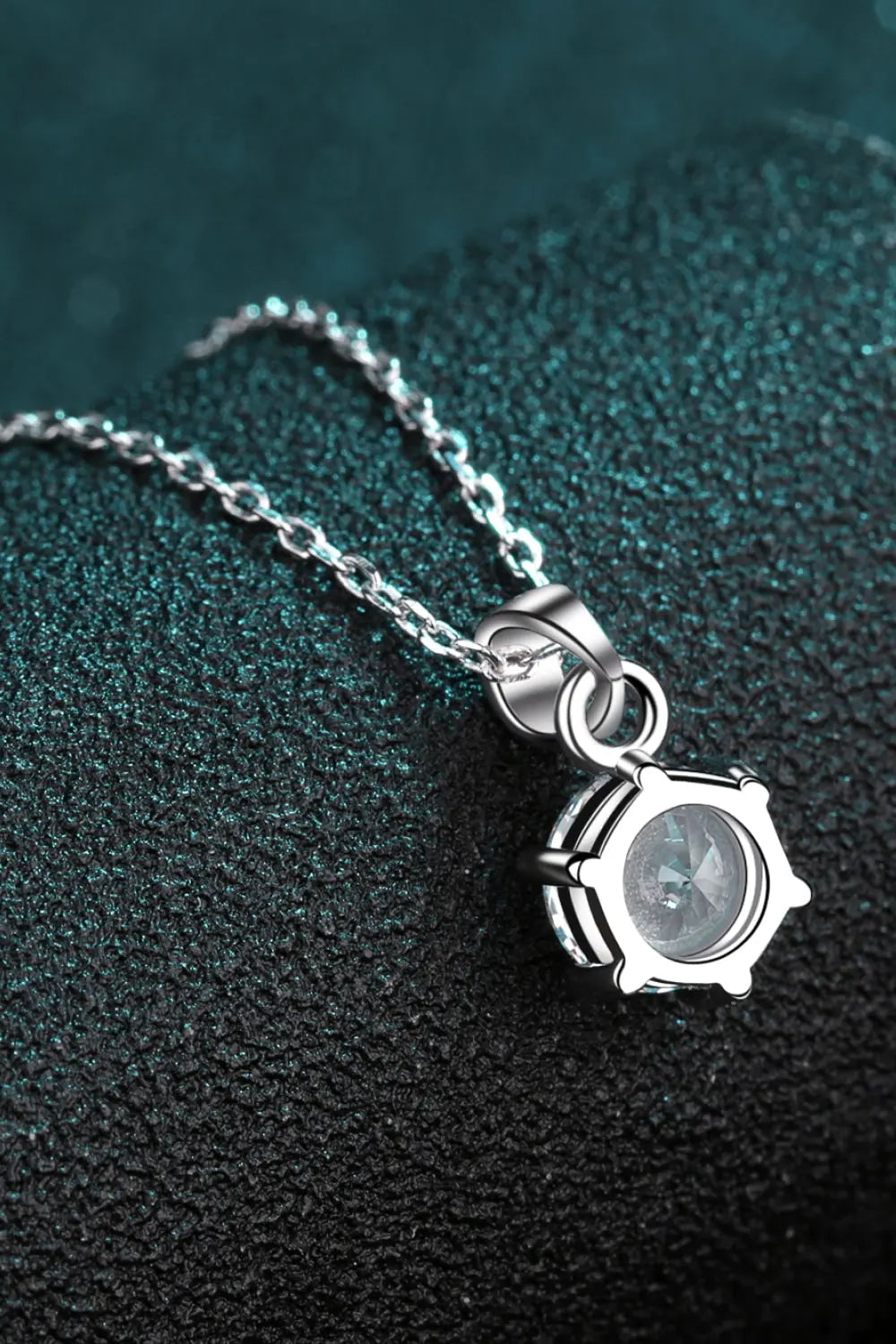 Lovcia Adored Get What You Need Moissanite Pendant Necklace-Necklaces-Silver-One Size-Silver
