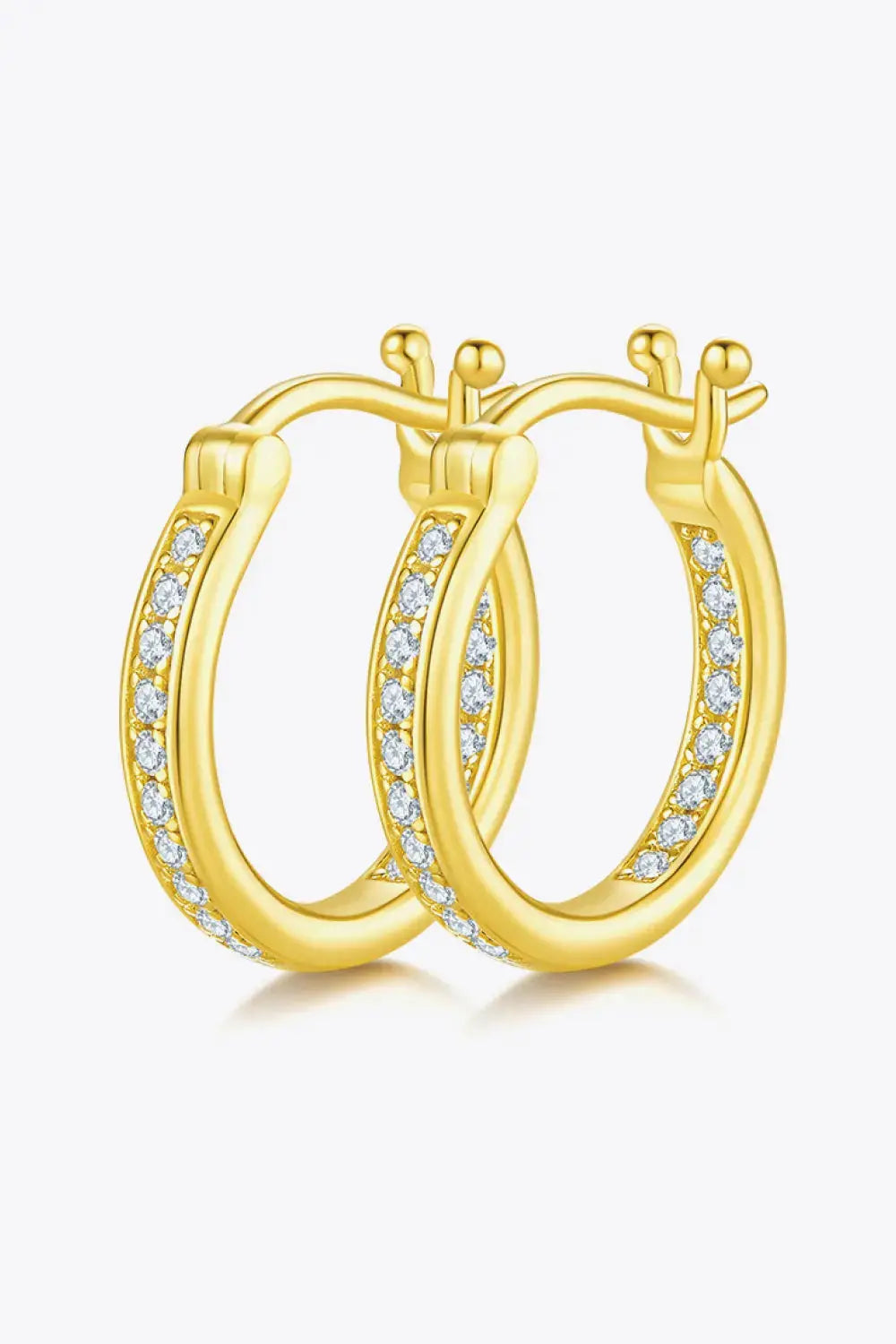 Lovcia Adored Moissanite 925 Sterling Silver Earrings-Earrings-Gold-One Size-Gold