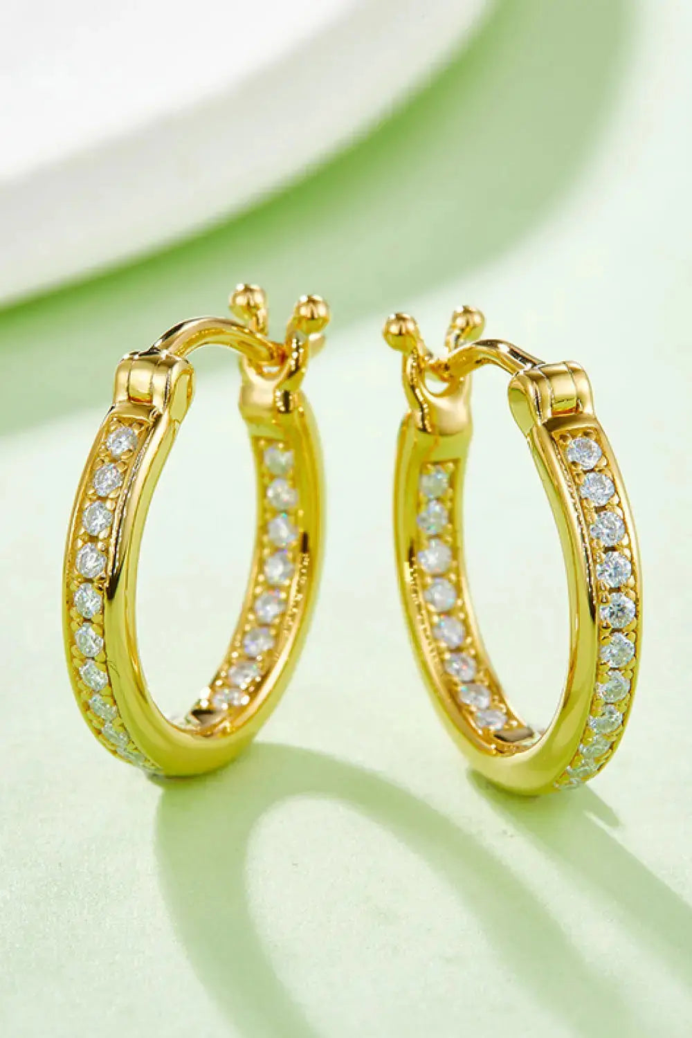 Lovcia Adored Moissanite 925 Sterling Silver Earrings-Earrings-Gold-One Size-Gold