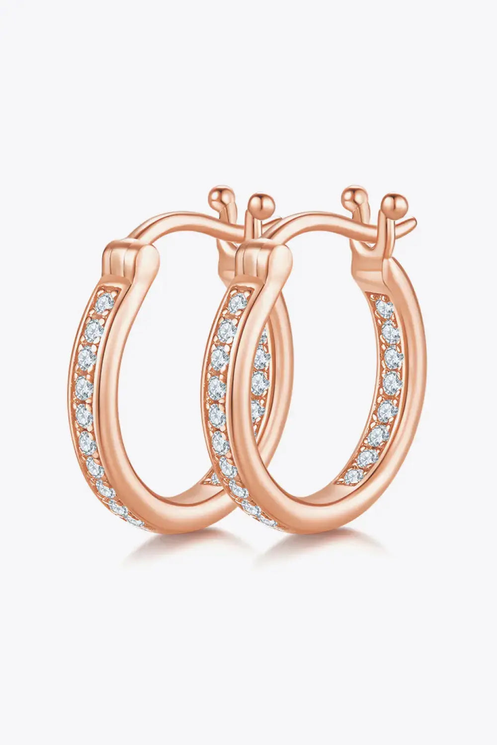 Lovcia Adored Moissanite 925 Sterling Silver Earrings-Earrings-Rose Gold-One Size-Rose Gold