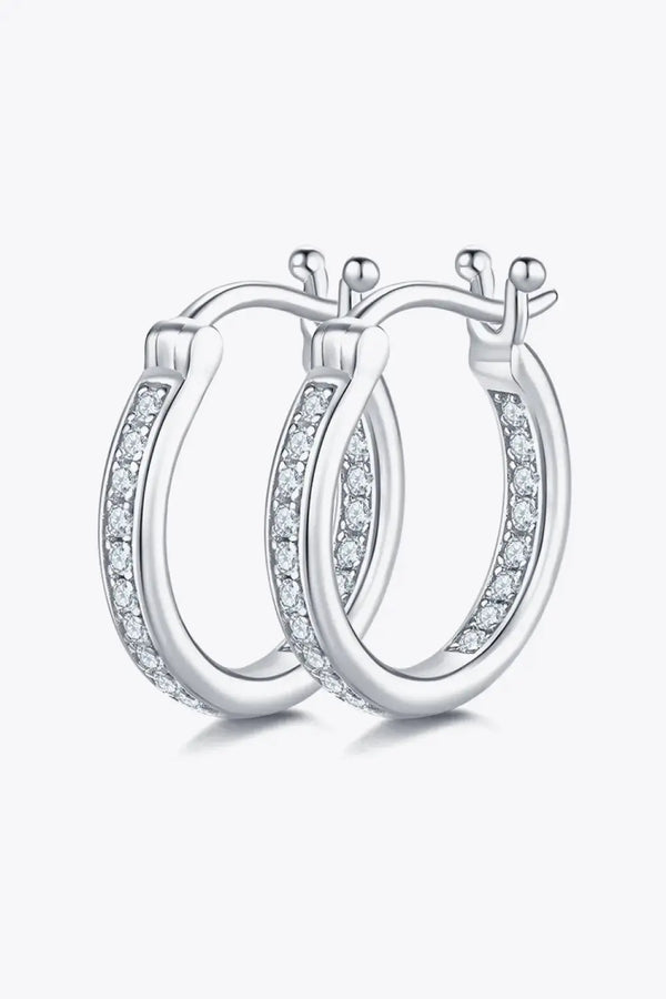 Lovcia Adored Moissanite 925 Sterling Silver Earrings-Earrings-Silver-One Size-Silver
